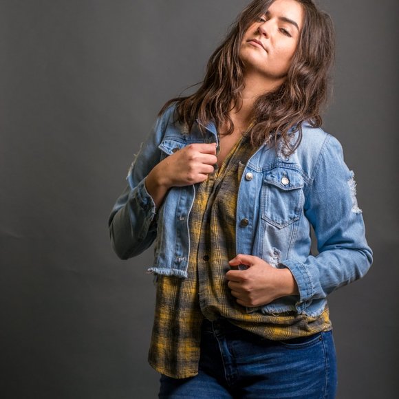 Ripped Jean Jacket by Miss Rose - Picture 3 of 6